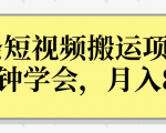 操作性非常强的头条号短视频搬运项目，3分钟学会，轻松月入8000+-易得个人分享