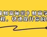 《终极财富秘密》财商学习必修课程，快速提升你的财富（18节视频课）-易得个人分享