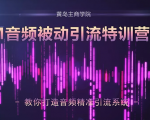 黄岛主·FM音频引流特训营2.0：独家引流模式，单账号50W+播放量，轻松变现-易得个人分享