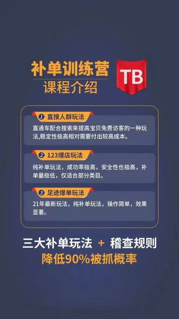 数据蛇淘宝2021最新三大补单玩法+稽查规则，降低90%被抓概率-易得个人分享
