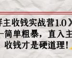 《群主收钱实战营1.0》——简单粗暴,直入主题,收钱才是硬道理-易得个人分享