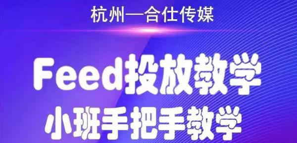 合仕传媒Feed投放教学，手把手教学，开车烧钱必须自己会-易得个人分享