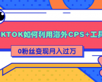 详细解析TIKTOK如何利用海外CPS+工具0粉丝轻松变现月入过万-易得个人分享