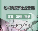 南小北短视频剪辑运营课：账号+运营+直播，零基础学习手机剪辑【视频课程】-易得个人分享