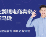 职业跨境电商卖家聊亚马逊：亚马逊运营的10项必备知识，12堂课让你看懂亚马逊运营-易得个人分享