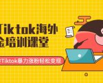 最新Tiktok海外掘金培训课堂：带你玩转Tiktok暴力涨粉轻松变现-易得个人分享