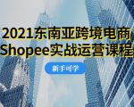 2021东南亚跨境电商Shopee实战运营课程，0基础、0经验、0投资的副业项目-易得个人分享