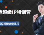超级IP特训营：表演表达、高效输出优质短视频运营技巧，价值999元-易得个人分享