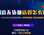 蟹老板·抖音无货源店群怎么做,吊打市面一大片《抖音无货源店群》的课程-易得个人分享