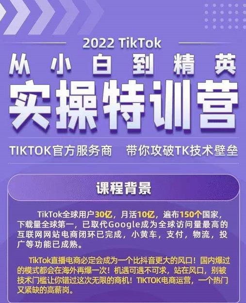 Seven漆·2022Tiktok从小白到精英实操特训营，带你掌握Tiktok账号运营-易得个人分享