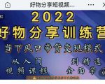 萌飞好物·2022抖音好物分享训练营，当下风口带货变现模式，从入门到精通-易得个人分享