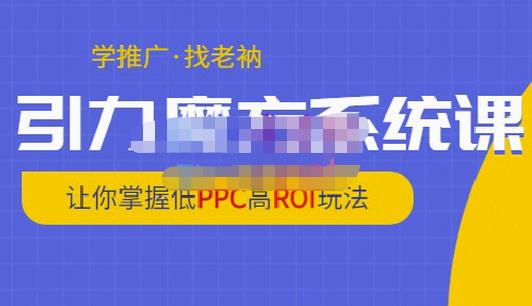 老衲·引力魔方系统课，让你掌握低PPC高ROI玩法，价值299元-易得个人分享