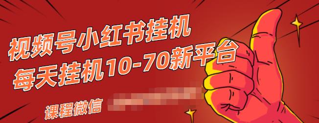 视频号小红书抖音挂机项目，小白无脑操作，按照要求来，单号每天几十米-易得个人分享