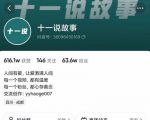 十一说故事·故事性中视频，观众快速共鸣从而快速变现的中视频玩法-易得个人分享