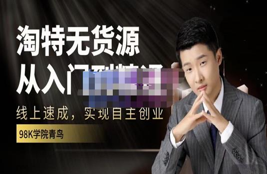 98k学院的淘特无货源线上速成课，从入门到精通，让你最小投入，最高回报-易得个人分享