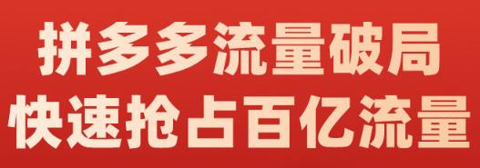 阿杰·拼多多流量破局:如何打黑标，爆款的思路，拼多多流量框架，快速抢占百亿流量-易得个人分享