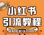 小红书运营引流全系列课程,每天引流100精准粉-易得个人分享