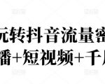 2022玩转抖音流量密码，(直播+短视频+千川)-易得个人分享