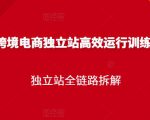 跨境电商独立站高效运行训练营,独立站全链路拆解-易得个人分享