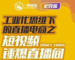 尼克派·工业化思维下的直播电商之短视频锤爆直播间，听话照做执行爆单-易得个人分享