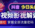 嚴如意·中视频影视解说—掌握流量密码,自媒体运营创收,批量运营账号-易得个人分享