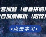 京东撸货全套课程(惊喜拼购),京东撸货项目深度解析(附软件)-易得个人分享