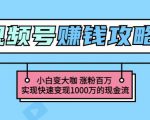 玩转微信视频号赚钱:小白变大咖涨粉百万实现快速变现1000万的现金流-易得个人分享