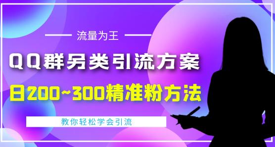价值888的QQ群另类引流方案，半自动操作日200~300精准粉方法【视频教程】-易得个人分享