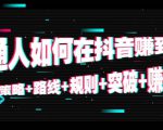 普通人如何在抖音赚到钱:策略 路线 规则 突破 赚钱(10节课)-易得个人分享