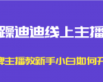 暴躁迪迪线上主播课，金牌主播教新手小白如何开播-易得个人分享