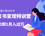 小红书变现特训营：带你快速入局小红书，从0到1月入过万-易得个人分享