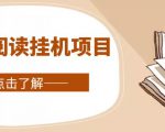 全自动阅读挂机项目，号称单窗10r，全套脚本+教程，小白上手简单-易得个人分享