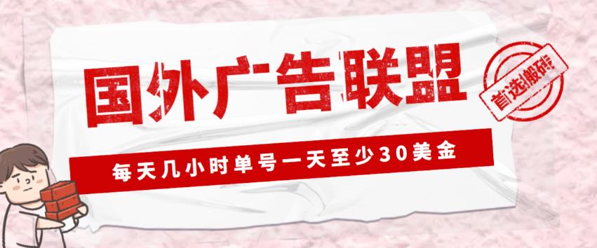 外面收费1980的最新国外LEAD广告联盟搬砖项目，单号一天至少30美金【详细玩法教程】-易得个人分享