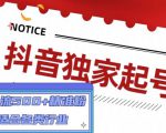 抖音独家起号，一天引流500+精准粉，适合各类行业（9节视频课）-易得个人分享