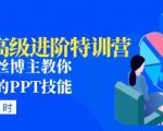 PPT高级进阶特训营：百万粉丝博主教你进阶你的PPT技能(98节课程+PPT素材包)-易得个人分享