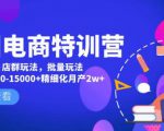 美团电商特训营：美团·店群玩法，无脑铺货月产出6000-15000+精细化月产2w+-易得个人分享