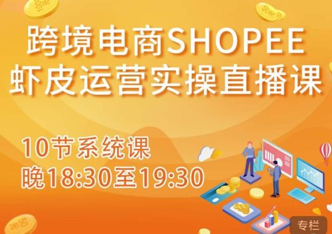 跨境电商Shopee虾皮运营实操直播课，从零开始学，入门到精通（10节系统课）-易得个人分享
