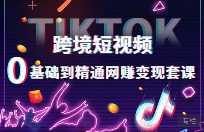 跨境短视频TIKTOK 0基础到精通网赚变现套课，跨境短视频独立站带货变现技巧-易得个人分享