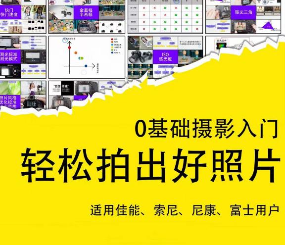 0基础摄影入门，轻松拍出好照片（适用佳能、索尼、尼康、富士用户）-易得个人分享