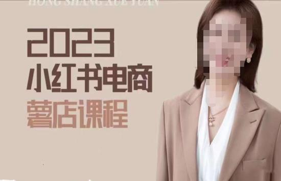 2023小红书电商课，新手小白从0~1玩转小红书薯店电商-易得个人分享