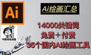 AI绘画汇总14000关键词+35个国内AI绘画工具（兔费+付费）头像壁纸不用愁-易得个人分享