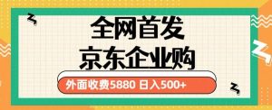 3月最新京东企业购教程，小白可做单人日利润500+撸货项目（仅揭秘）-易得个人分享