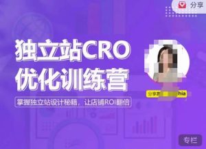 独立站CRO优化训练营，掌握独立站设计秘籍，打造高转化的独立站，让店铺ROI翻倍-易得个人分享