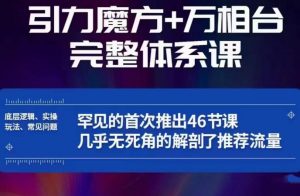 引力魔方万相台完整体系课：底层逻辑、实操玩法、常见问题，无死角解剖推荐流量-易得个人分享
