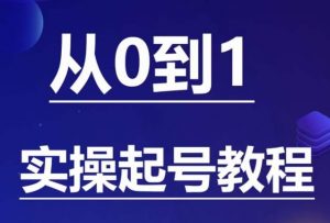 石野·小白起号实操教程，​掌握各种起号的玩法技术，了解流量的核心-易得个人分享