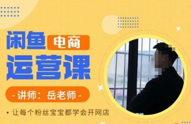 岳老师·闲鱼电商运营课，让每个粉丝宝宝都学会开网店-易得个人分享