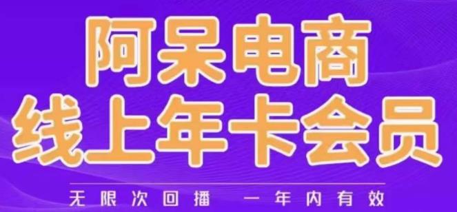 阿呆电商线上年会员，阿呆电商干货分享（更新中）-易得个人分享