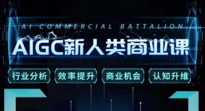 张诗童·AIGC新人类商业课，​行业分析/效率提升/商业机会/认知升维-易得个人分享