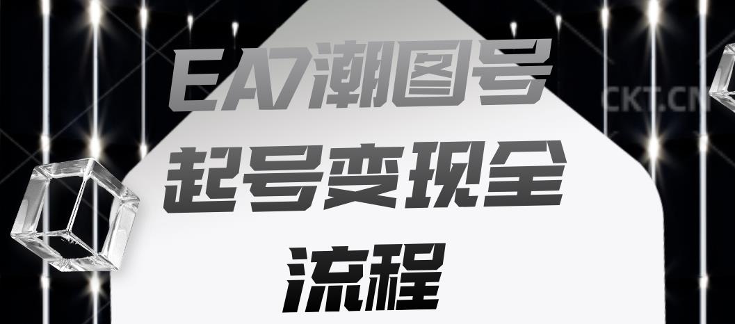 EA7潮图号起号变现全流程，快速起号飞速涨粉【揭秘】-易得个人分享