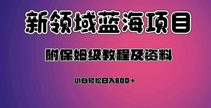 虚拟资源蓝海领域新项目，轻松日入800＋，附保姆级教程及资料-易得个人分享